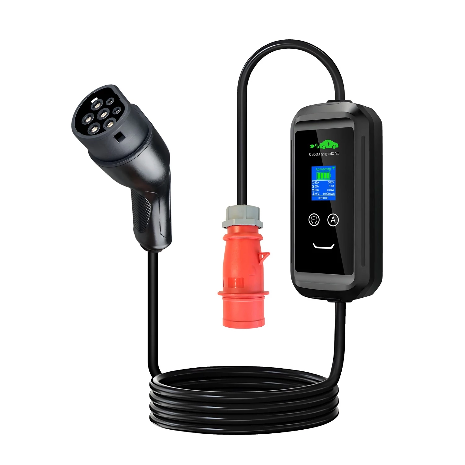 Kramach Plus elektromos autó töltő 22kW, 3x32A, 10m, App